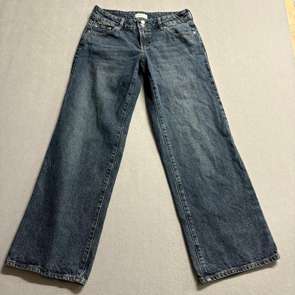PacSun Low Rise Girlfriend Jeans Womens 27 Blue Denim 100% Cotton Flap Pocket