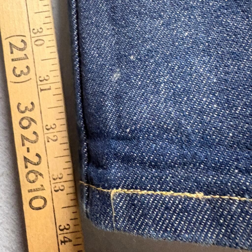 Vintage Rustler Jeans Mens 36x32 Blue Denim Straight Leg Workwear Made in CR