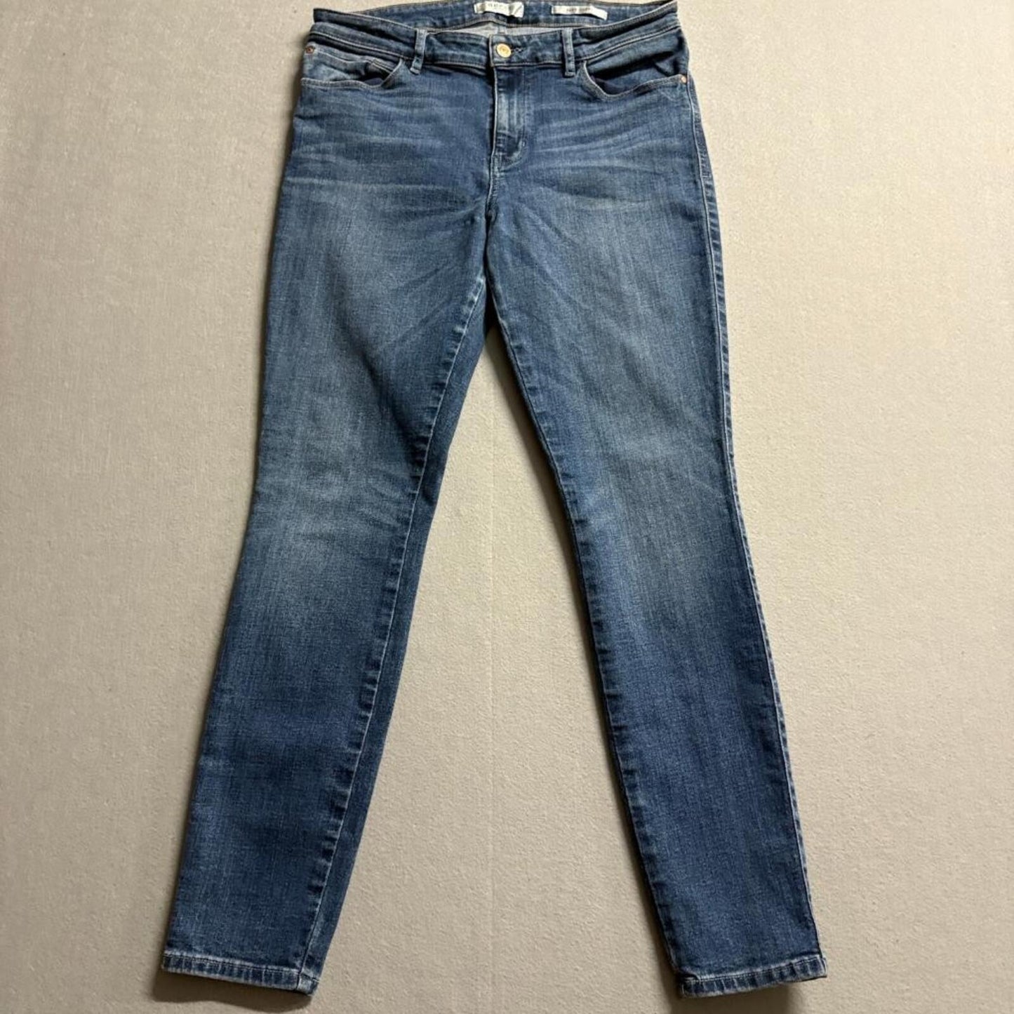 Guess Sexy Curve Skinny Jeans Womens 31 Blue Denim Stretch Medium Wash