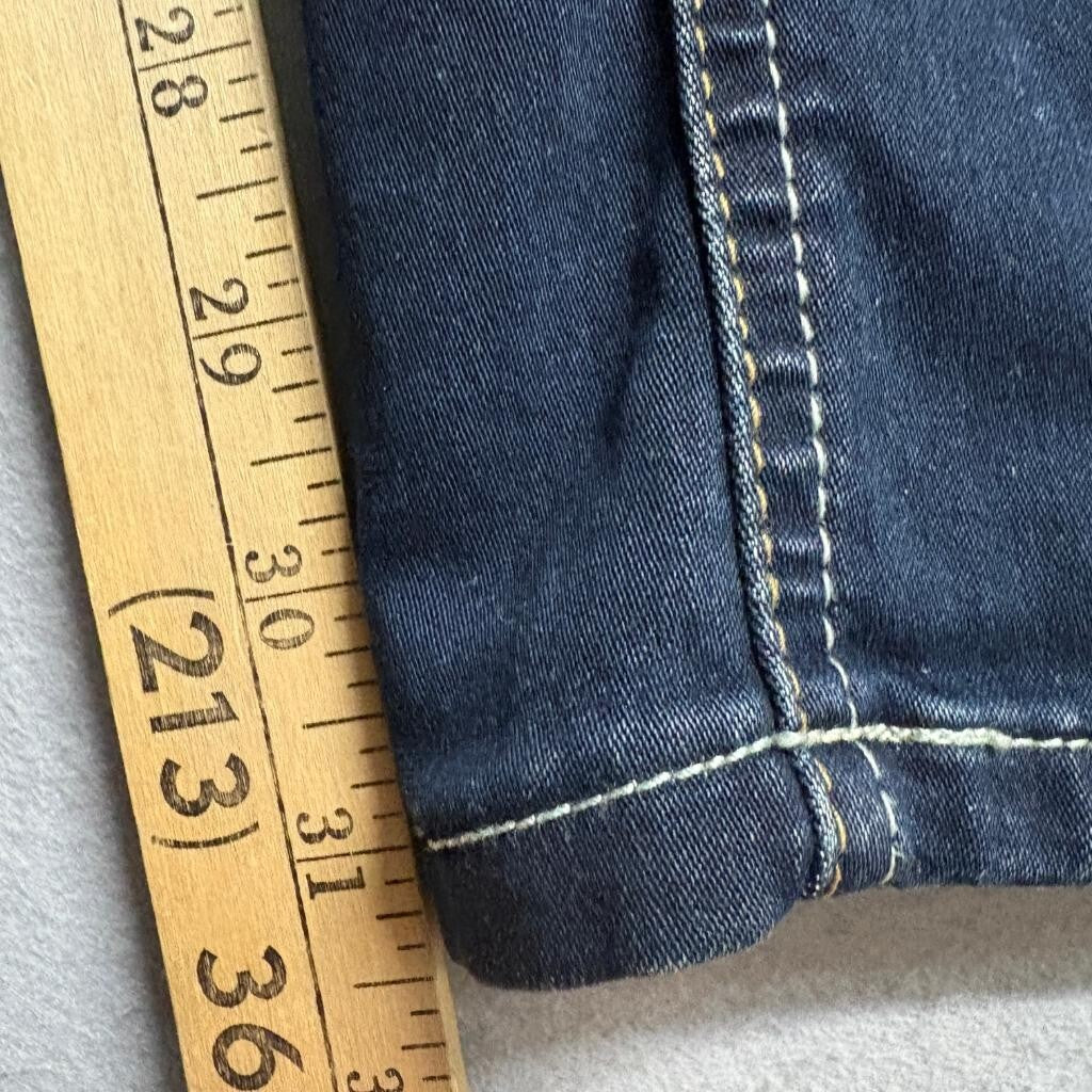 Hydraulic Jeans Womens 13/14 Dark Wash Bootcut Embroidered Flap Pocket Stretch