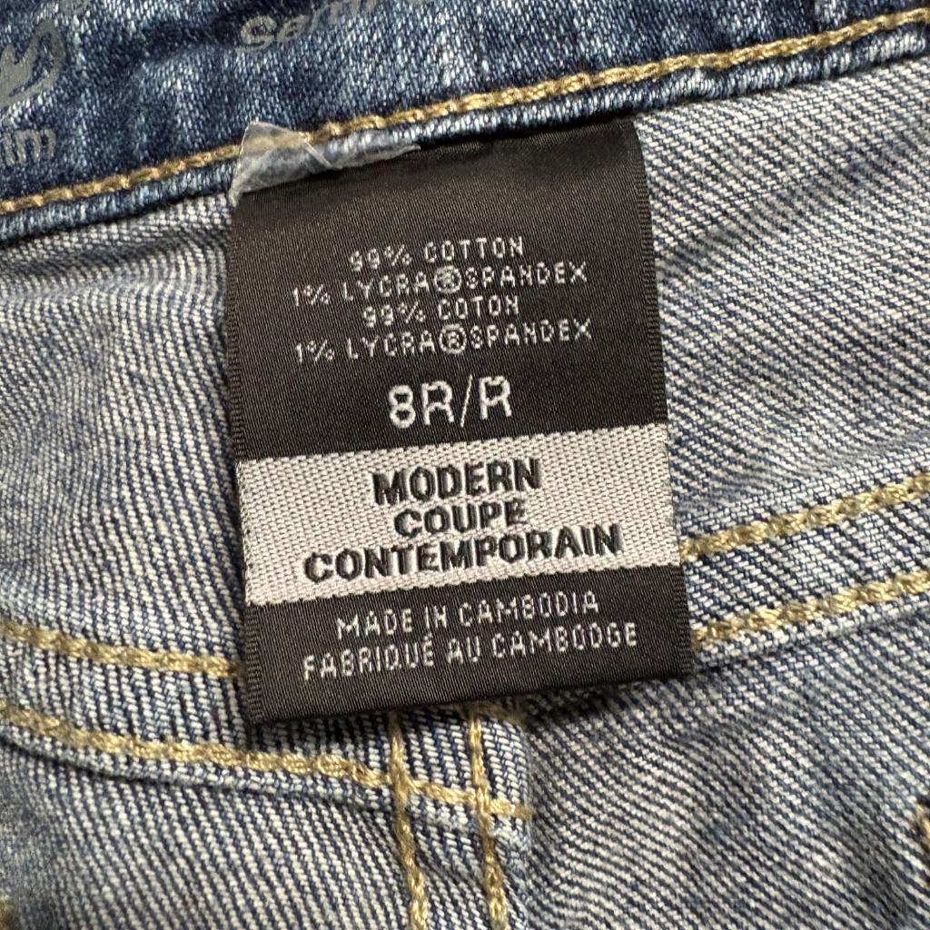 Mossimo Mid Rise Bootcut Jeans Womens Size 8R Blue Denim Stretch