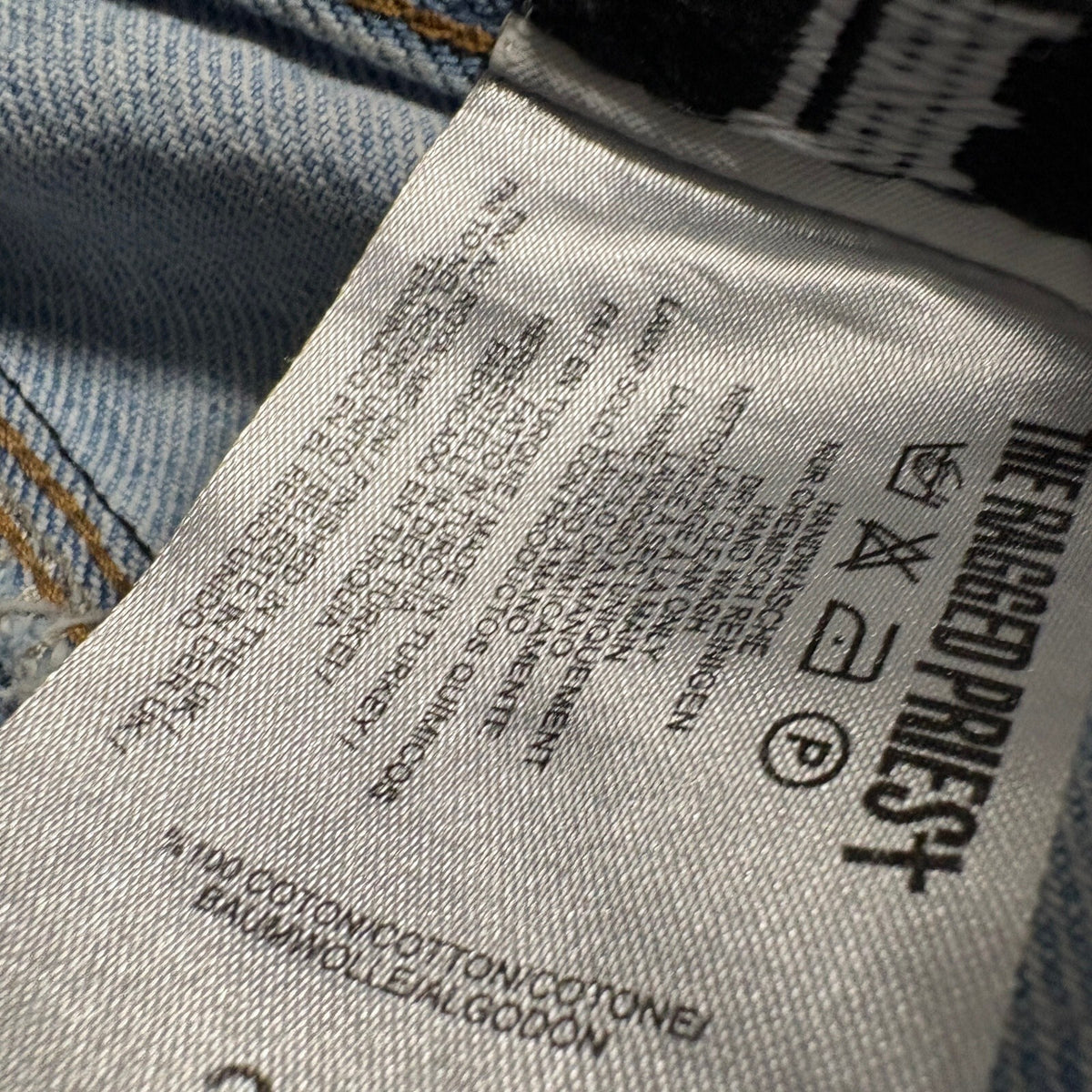 The Ragged Priest Jeans Womens 24 Light Wash Denim High Rise Straight Leg