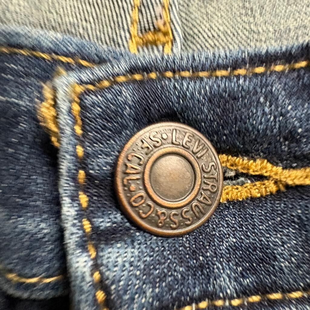 Levis 721 High Rise Skinny Jeans Womens 28 Blue Denim Stretch Pants W28 L28