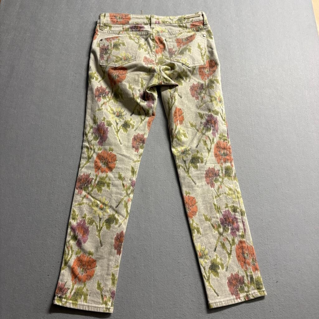 Pilcro and the Letterpress Floral Jeans Womens 29 Anthropologie Straight Leg