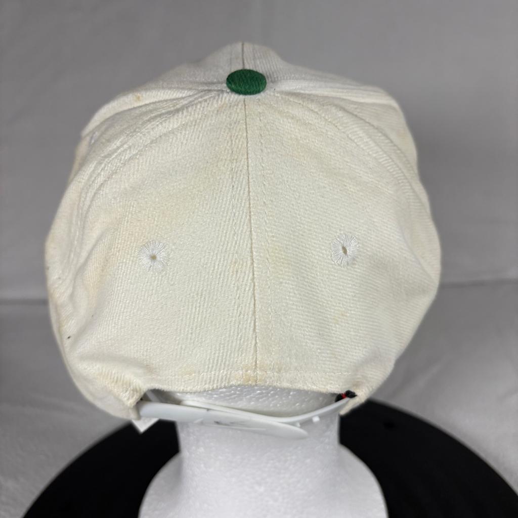 Nike Vintage Snapback Hat White Green Gold Embroidered Swoosh Cap