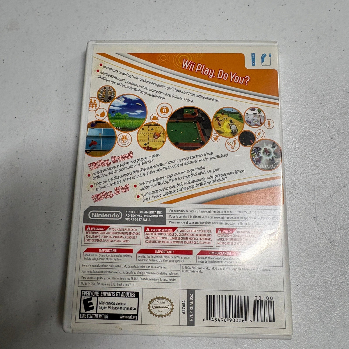 Wii Play Nintendo Wii Game Complete CIB Original Case Manual Tested Works