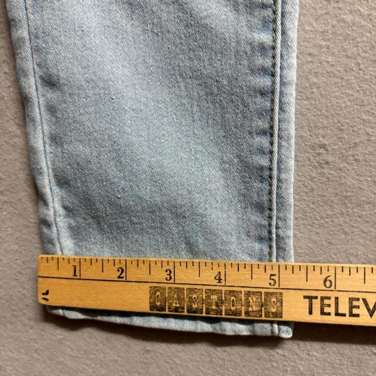 Rob Jeans Womens 13/14 Light Wash Distressed Ripped Skinny High Rise Denim
