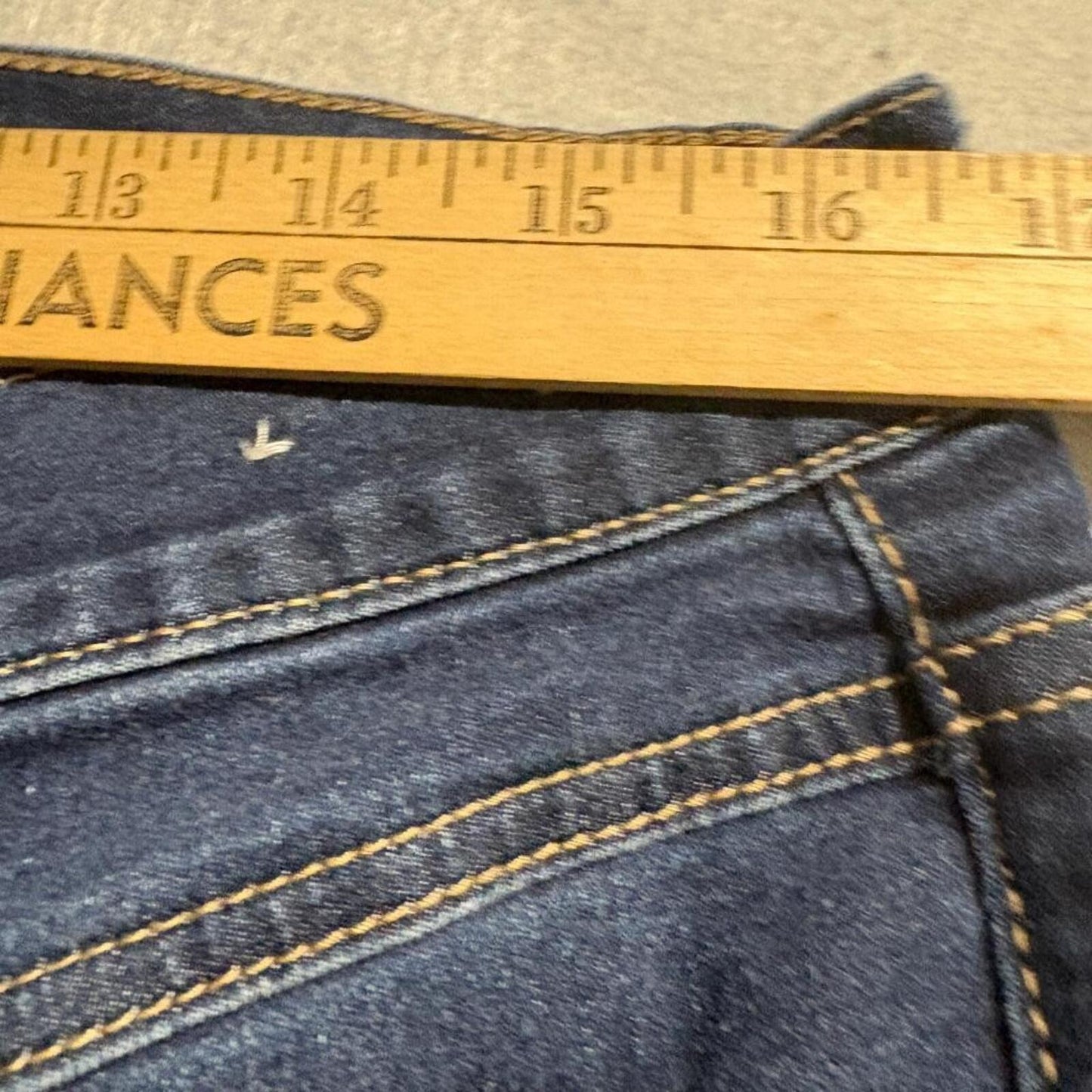 Calvin Klein Jeans Womens 16/33 Blue Denim Repreve Stretch Bootcut Jeans