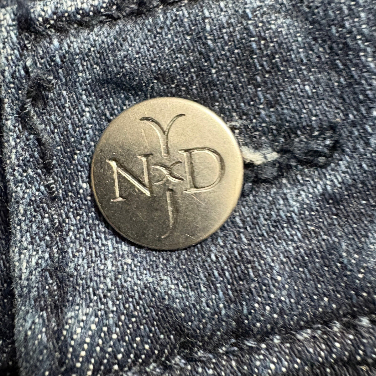 NYDJ Not Your Daughter's Jeans Women 8P Blue Bootcut Stretch Rhinestone Pocket