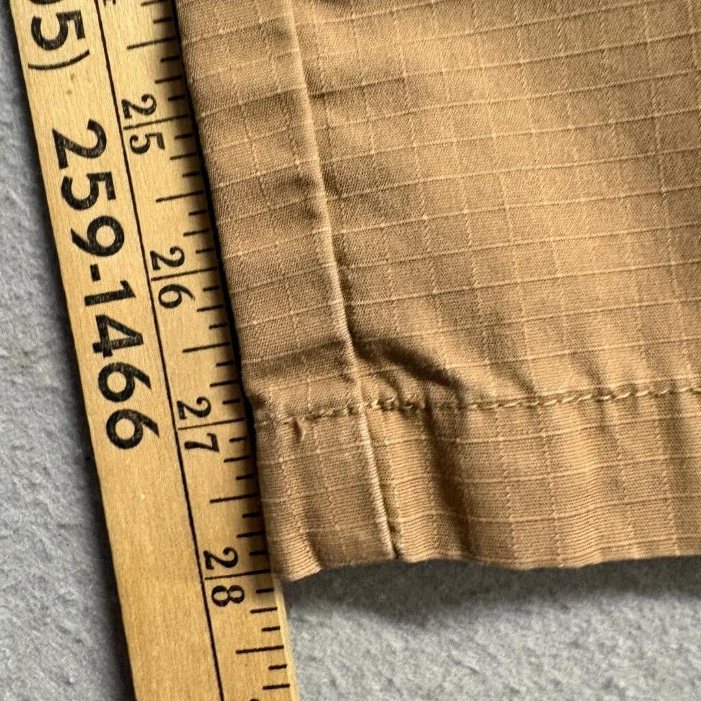 CQR Mens Tactical Cargo Pants Coyote Brown Ripstop Work Combat Pants Size 28x27