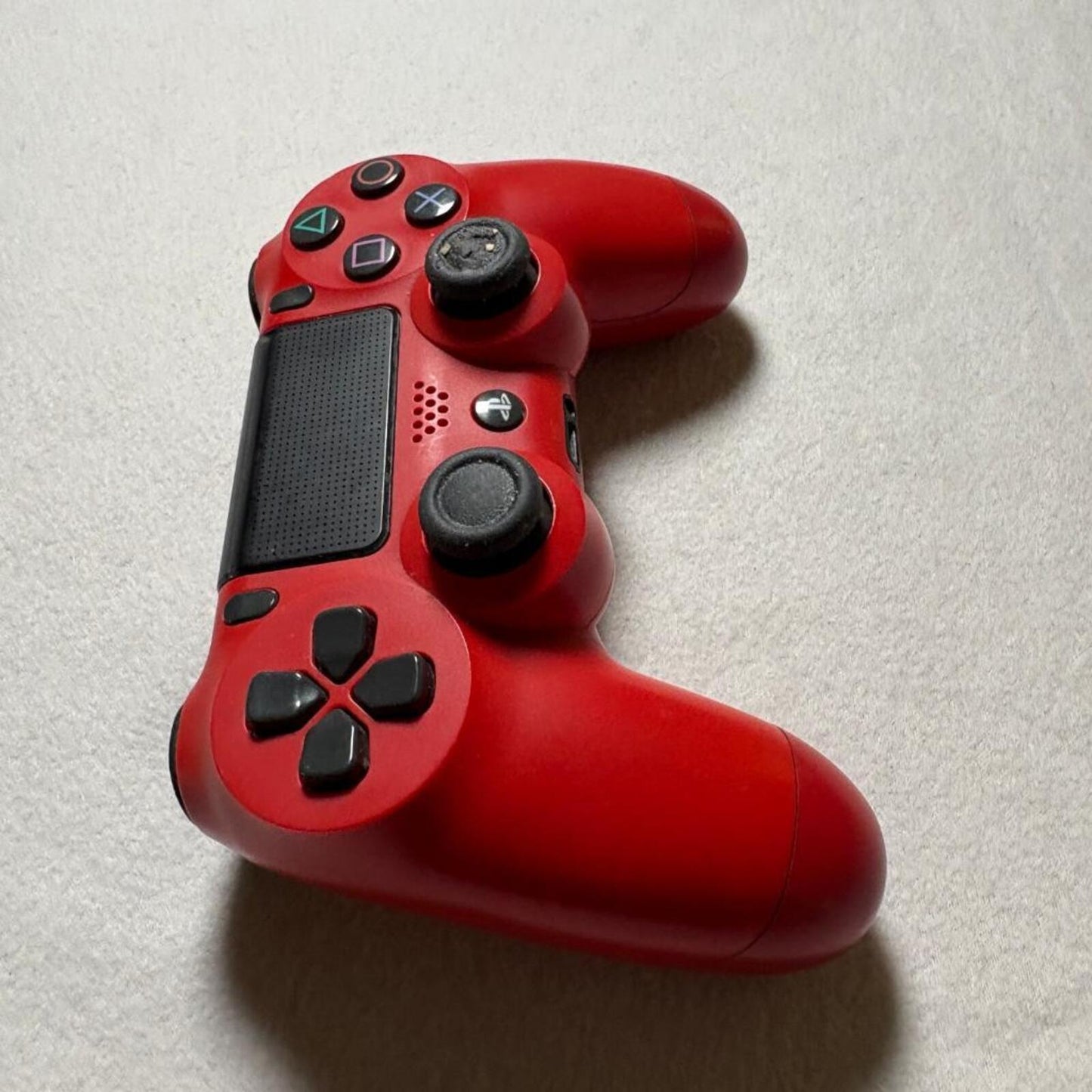 Sony DualShock 4 Wireless Controller PS4 Magma Red CUH-ZCT2U Worn Right