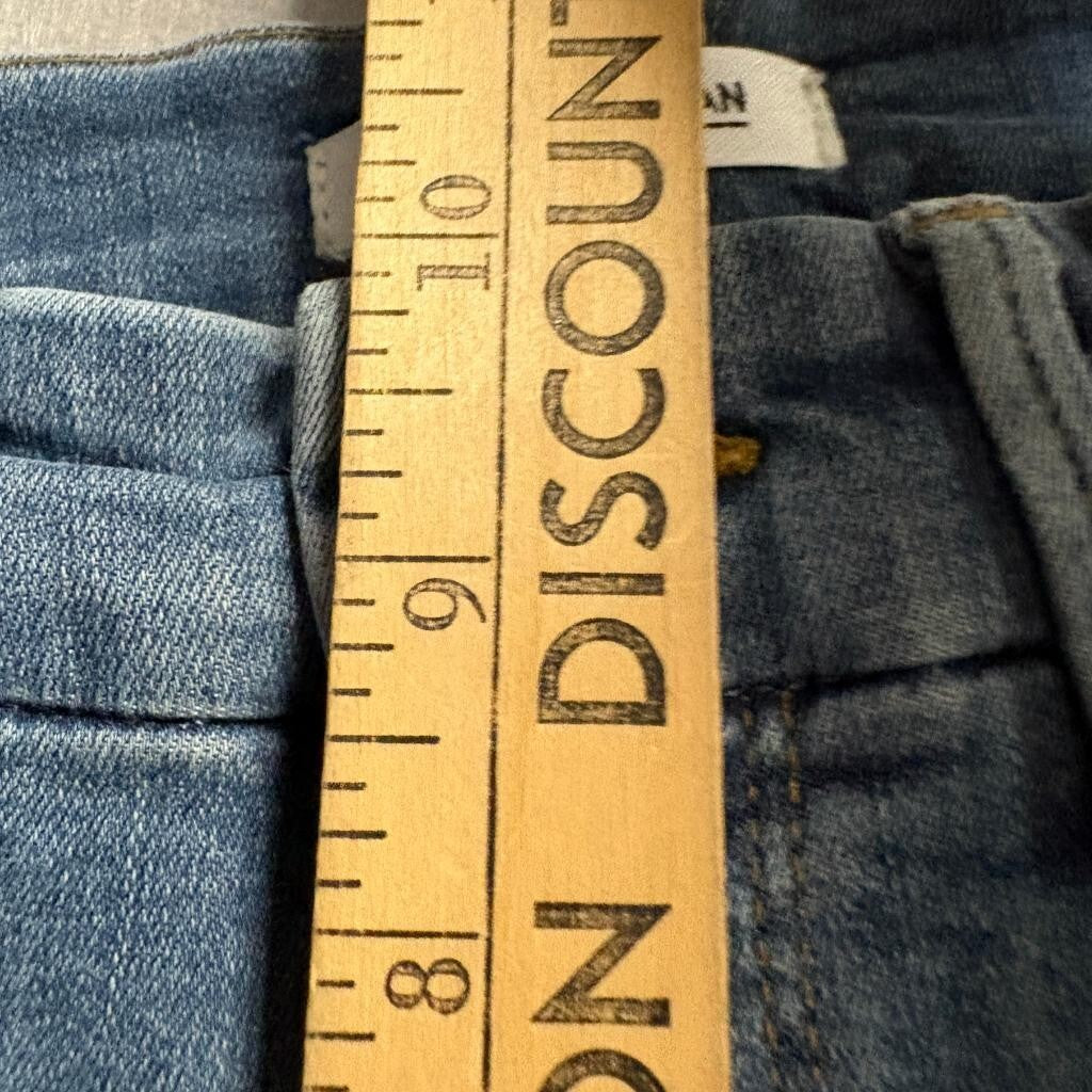 Good American Good Legs Distressed Skinny Jeans Womens Size 4/27 Blue Stretch
