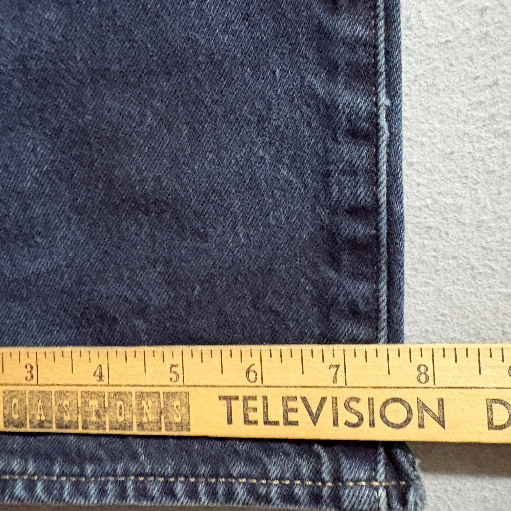 Levis Premium 501 Original Fit Jeans Mens 34x32 Dark Wash Button Fly Blue Denim