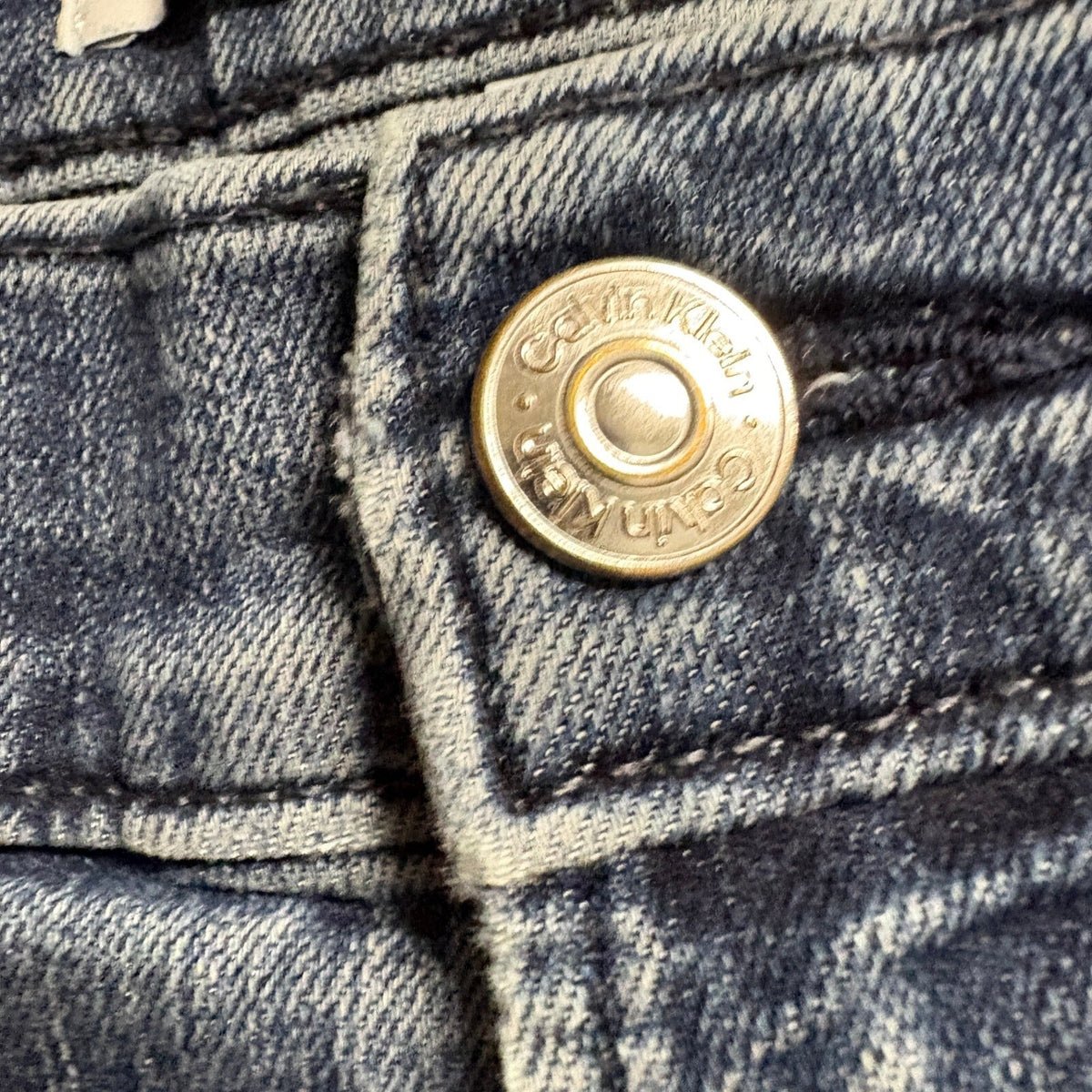 Calvin Klein Jeans Mens 34x30 Slim Straight Blue Stretch Denim Pants