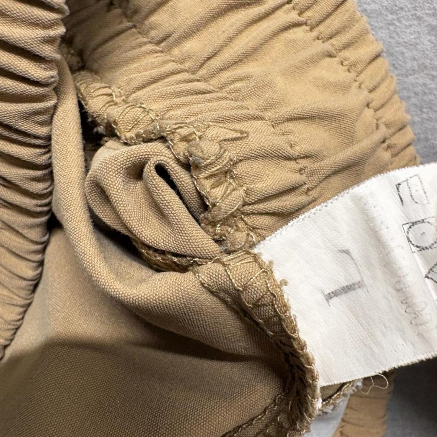 Pursuit and Rebellious Mens Cargo Jogger Pants Large Tan Khaki Elastic Waist