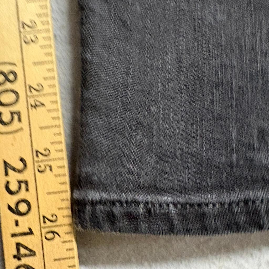 Levis 711 Skinny Jeans Womens 32 Gray Black Denim Stretch Pants Inseam 26