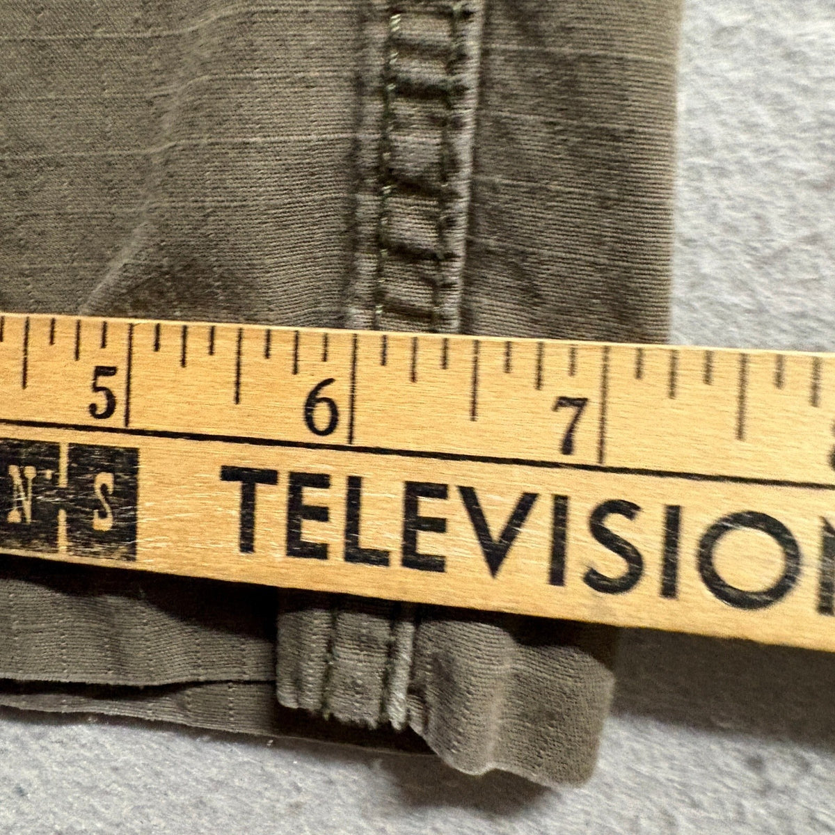 Mutual Weave Mens Cargo Pants Size 32x32 Green Olive Ripstop Relaxed Taper