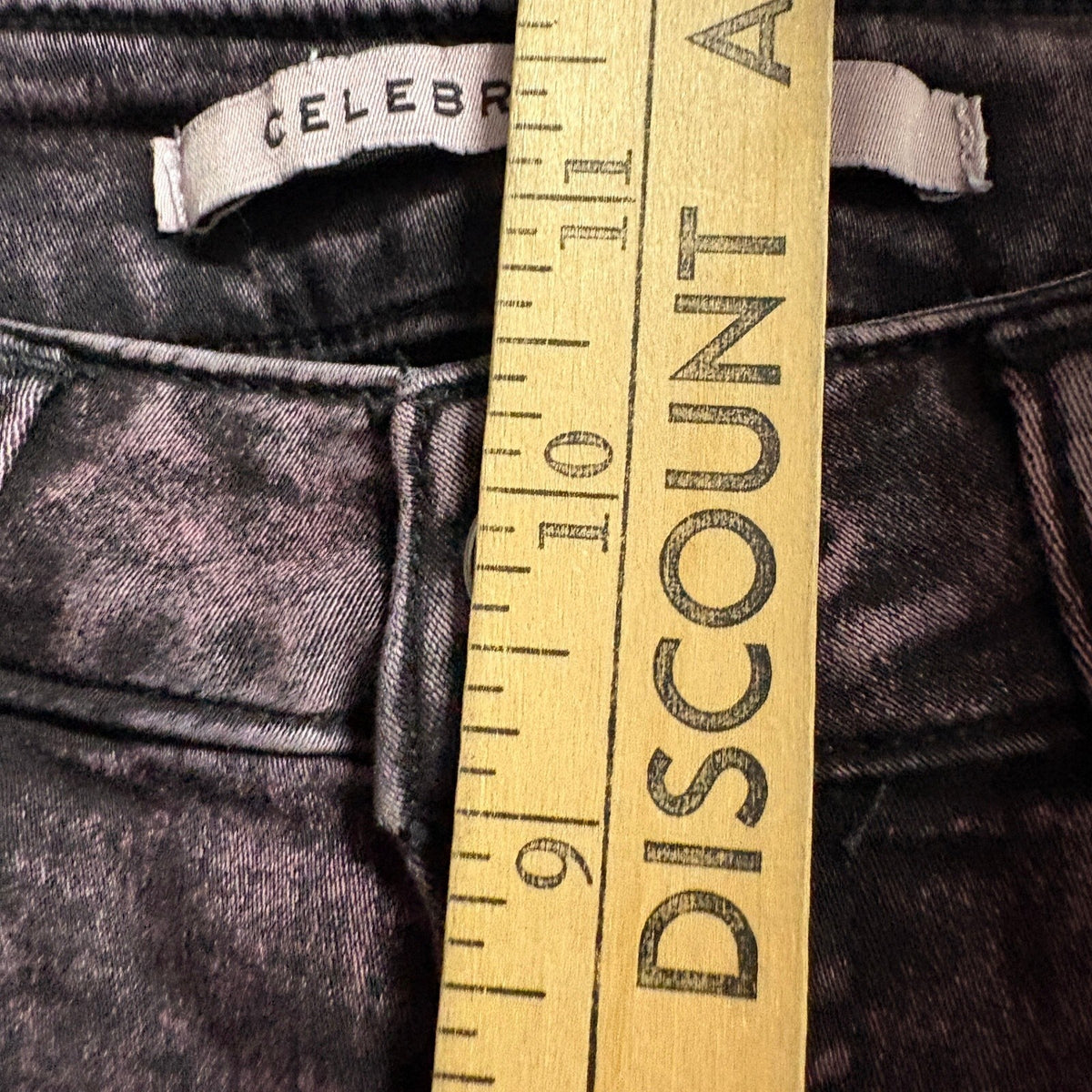 Celebrity Pink High Rise Ankle Skinny Jeans Womens Size 5/27 Acid Wash Purple