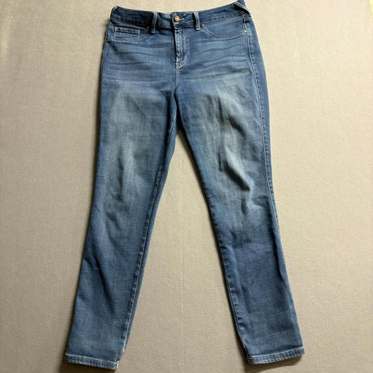 Sound Style Jeans Womens Size 10 Medium Wash Blue Denim Stretch Skinny Pants