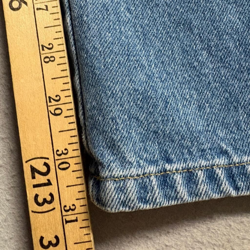 Sigrid Olsen Essentials Jeans Womens 12 Blue Denim High Rise Mom Straight Leg