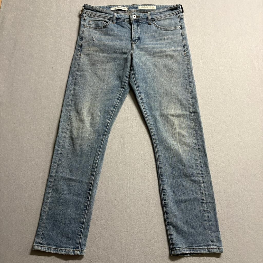 Pilcro and the Letterpress Slim Boyfriend Jeans Womens 29 Anthropologie Blue
