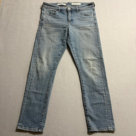 Pilcro and the Letterpress Slim Boyfriend Jeans Womens 29 Anthropologie Blue