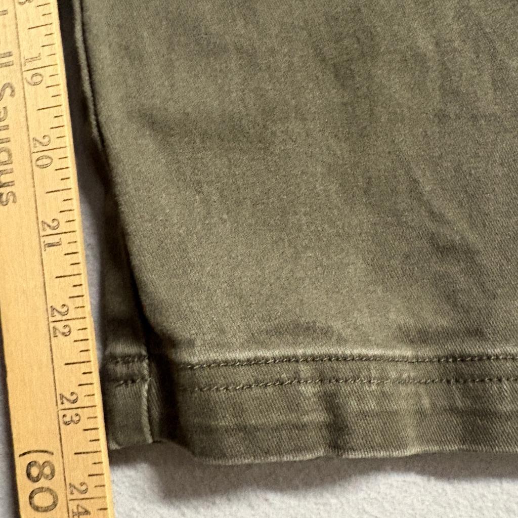 I Love Ugly Cargo Pants Womens Large Green Cotton Blend Cropped Utility