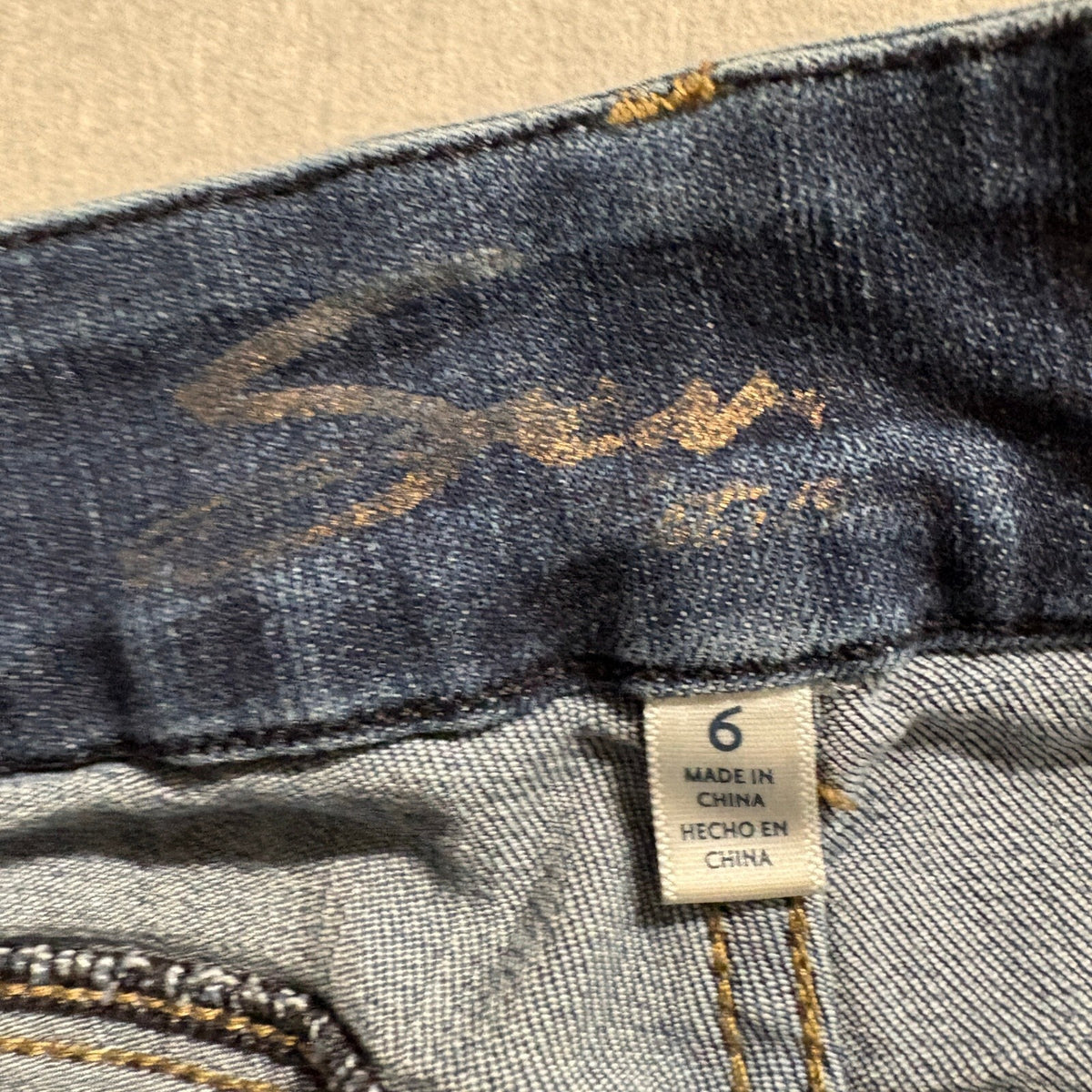Seven 7 Jeans Womens Size 6 Tummyless High Rise Skinny Medium Wash Blue Denim