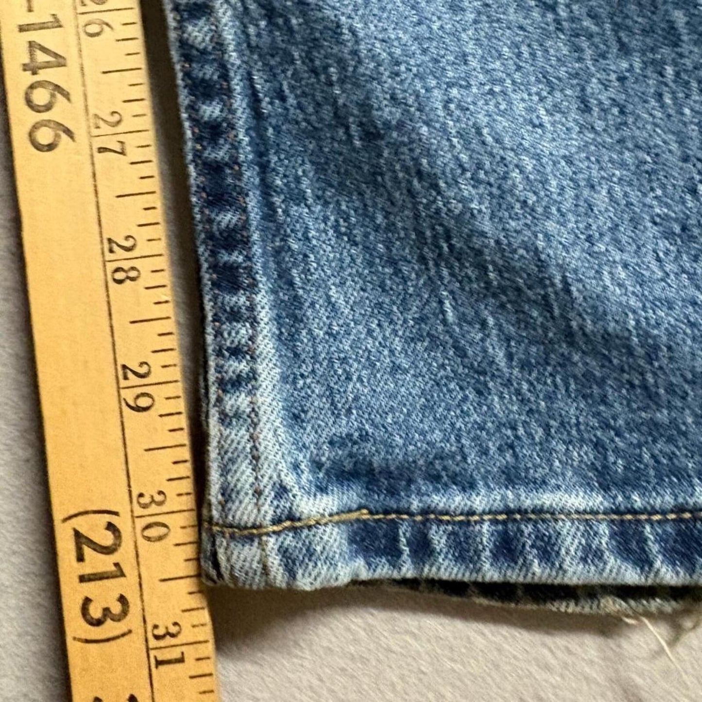 Hollister Baggy Jeans Mens 36x32 Blue Denim Relaxed Wide Leg Carpenter Pockets