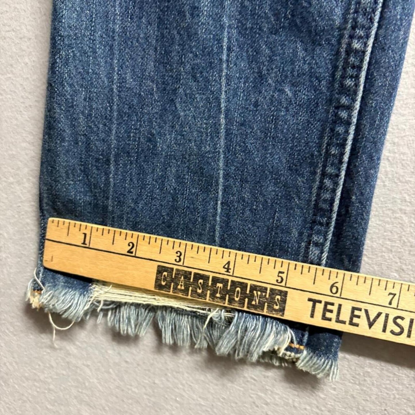 Abercrombie & Fitch Annie High Rise Girlfriend Jeans Womens 27/4 Distressed Blue