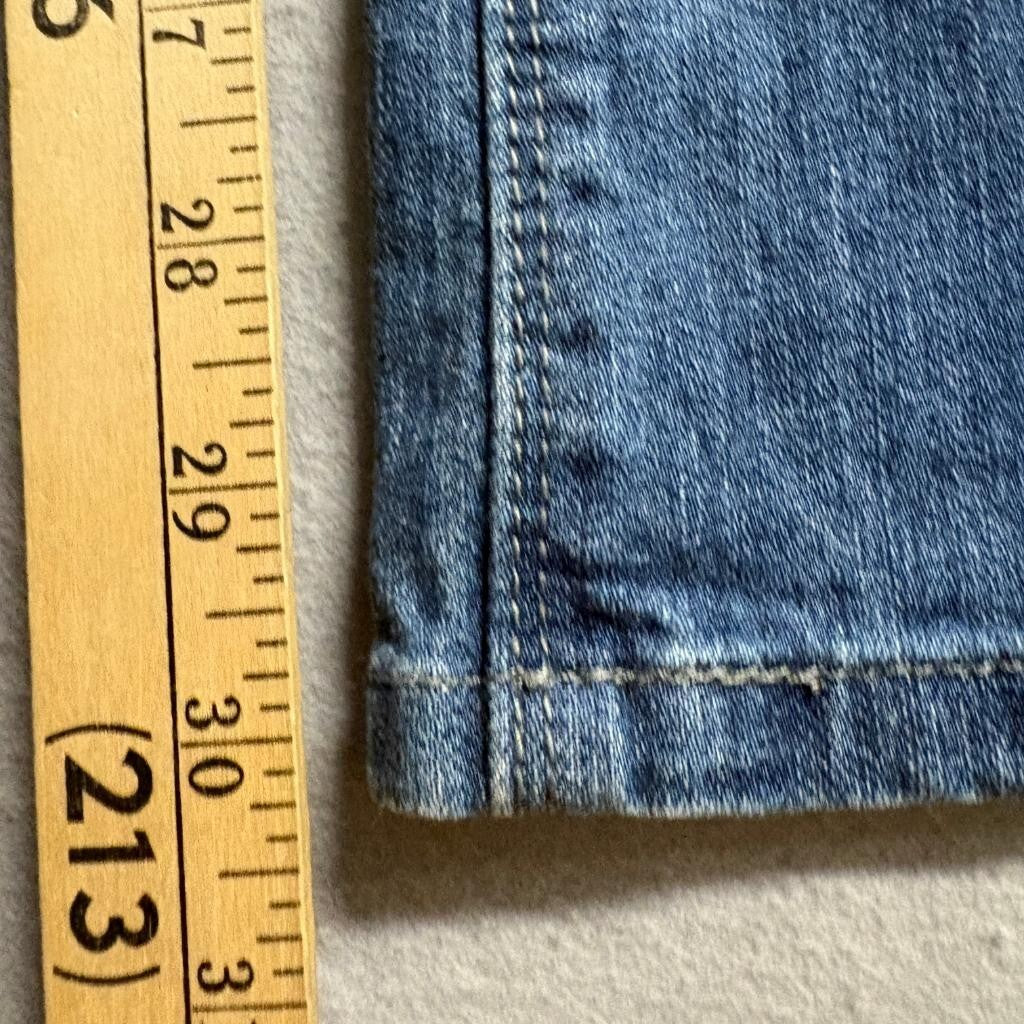 Levis Demi Curve Bootcut Jeans Womens Size 2M Blue Denim Flap Pocket Stretch