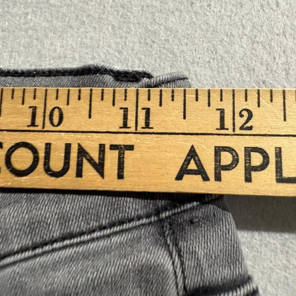 Frame Le Skinny de Jeanne Crop Jeans Womens 24 Gray Stretch Denim Turkish Cotton