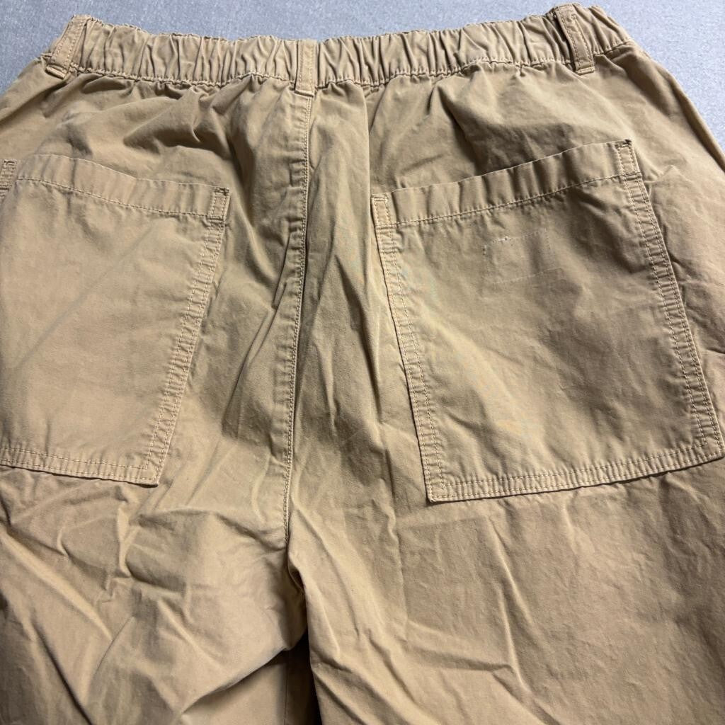 Stan Ray Easy Pants Mens Medium Khaki Tan Cotton Drawstring Elastic Waist