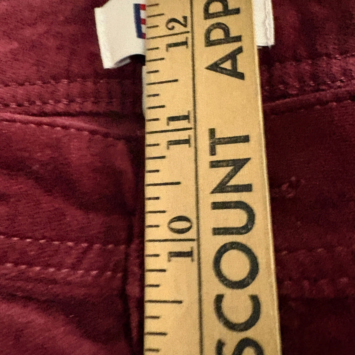 EV1 Ellen DeGeneres Preston High Rise Skinny Corduroy Pants Womens Size 14 Red