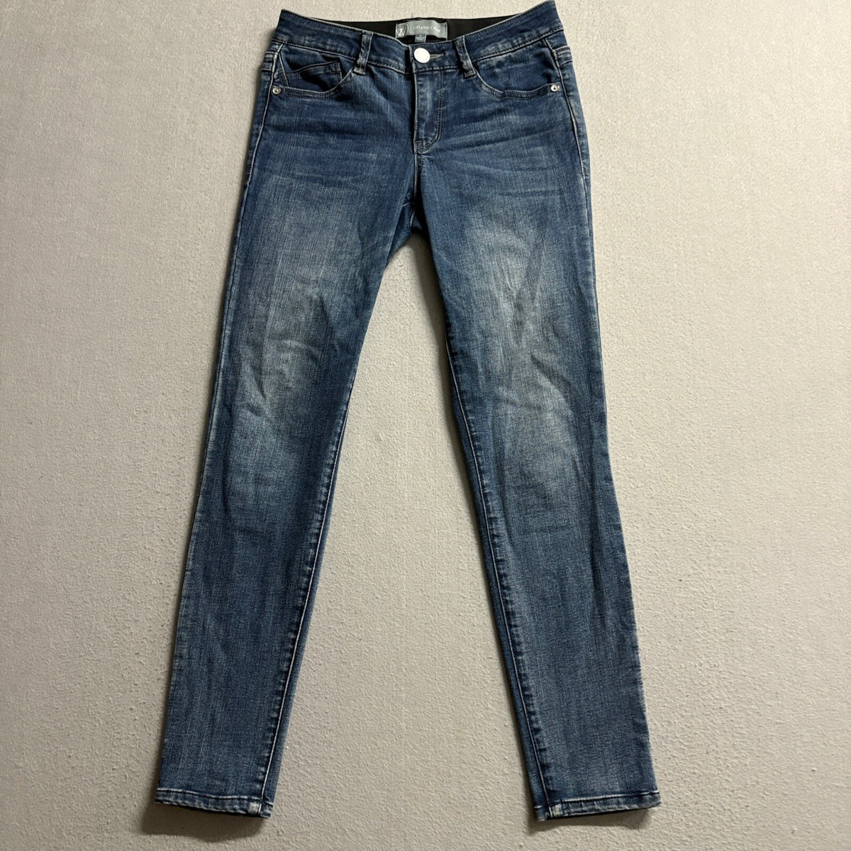 Wit & Wisdom Ab Solution Skinny Jeans Women Size 0 Blue Denim Stretch Ankle Pant
