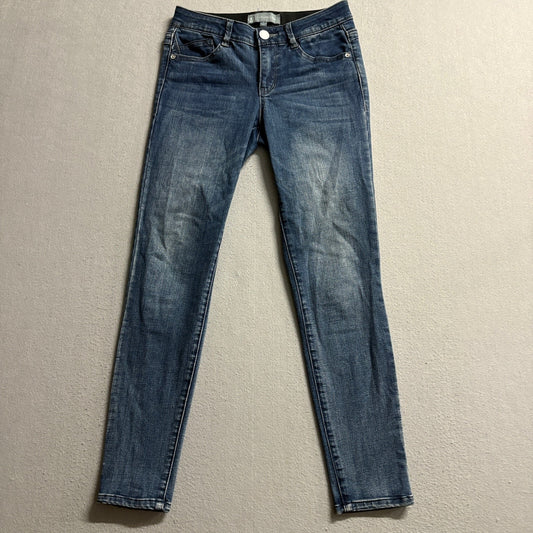 Wit & Wisdom Ab Solution Skinny Jeans Women Size 0 Blue Denim Stretch Ankle Pant