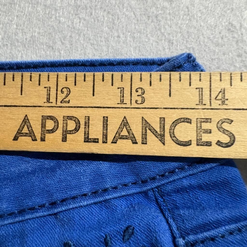 Justice Premium Jeans Girls Size 14R Blue Skinny Stretch Denim Pants