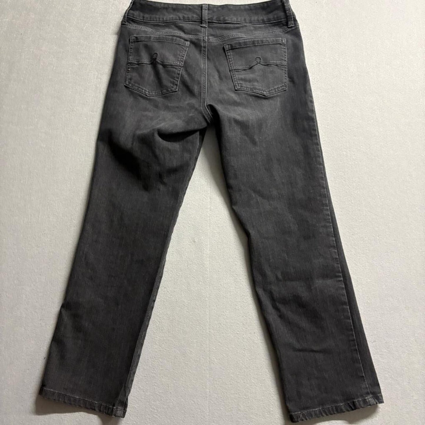 Gloria Vanderbilt Shape Effect Jeans Womens 10S Black Tummy Sculpt Straight Leg