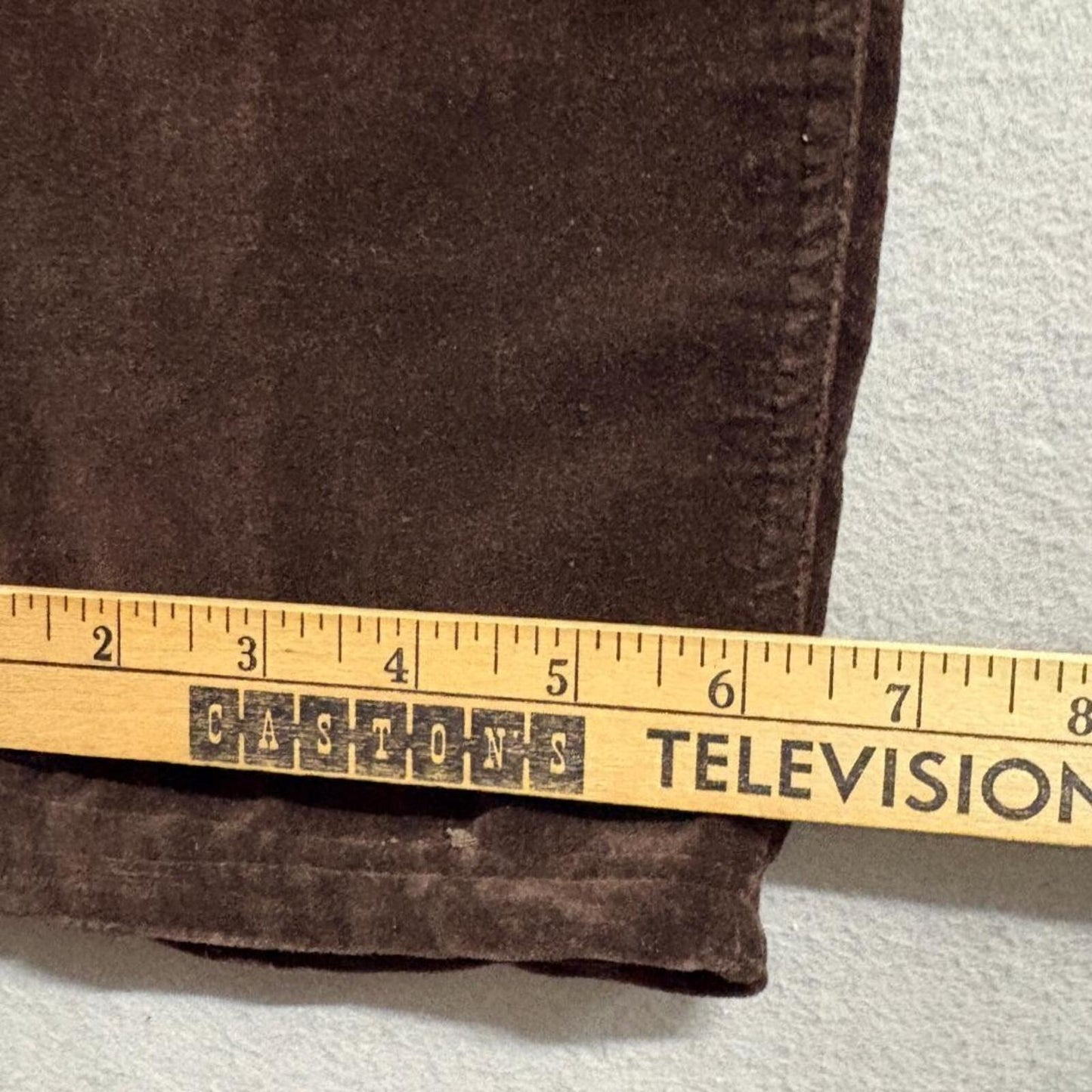 Liz Claiborne Lizwear Corduroy Pants Womens 10 Brown High Rise Straight Leg