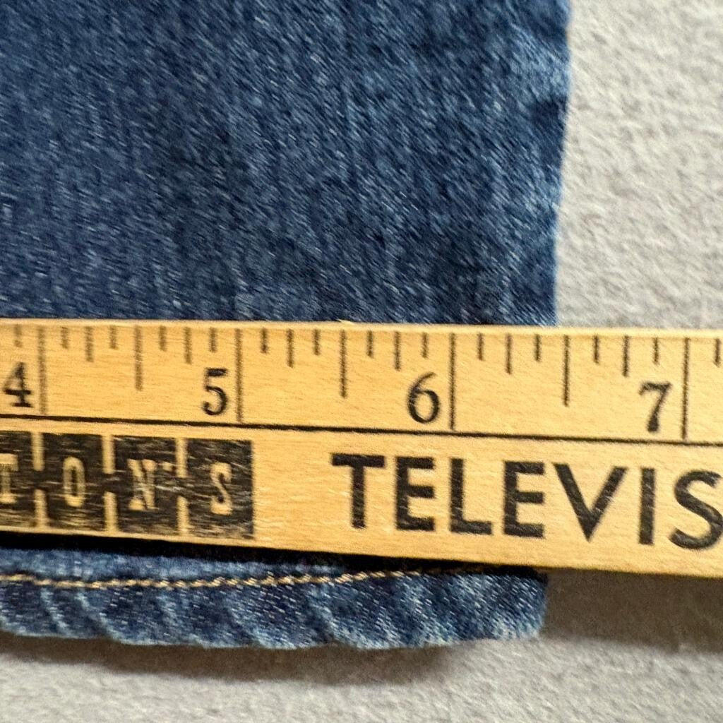 Cafe Denim Premium Jeans Womens Size 14 Blue Stretch Straight Leg Medium Wash