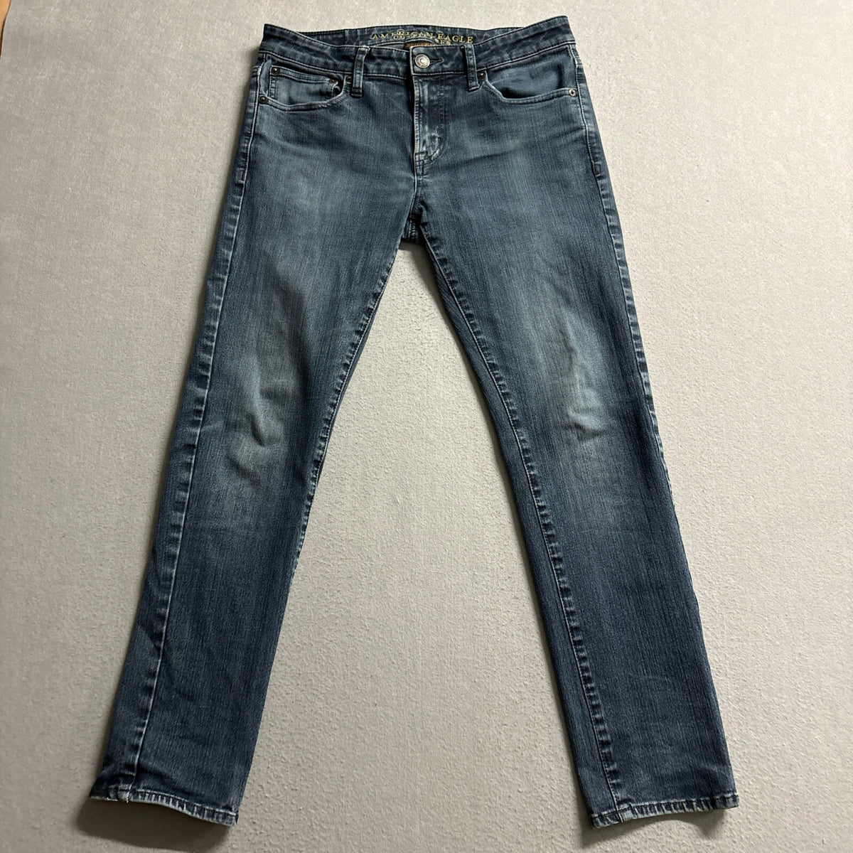 American Eagle 360 Extreme Flex Skinny Jeans Womens 31x30 Blue Stretch Denim