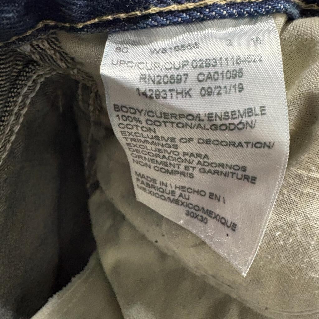 Dickies Regular Fit Carpenter Jeans Mens 30x30 Blue 100% Cotton Denim Workwear
