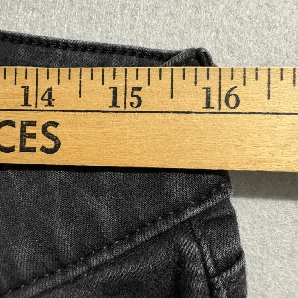 Levis 711 Skinny Jeans Womens W31 L30 Black Denim Stretch Pants