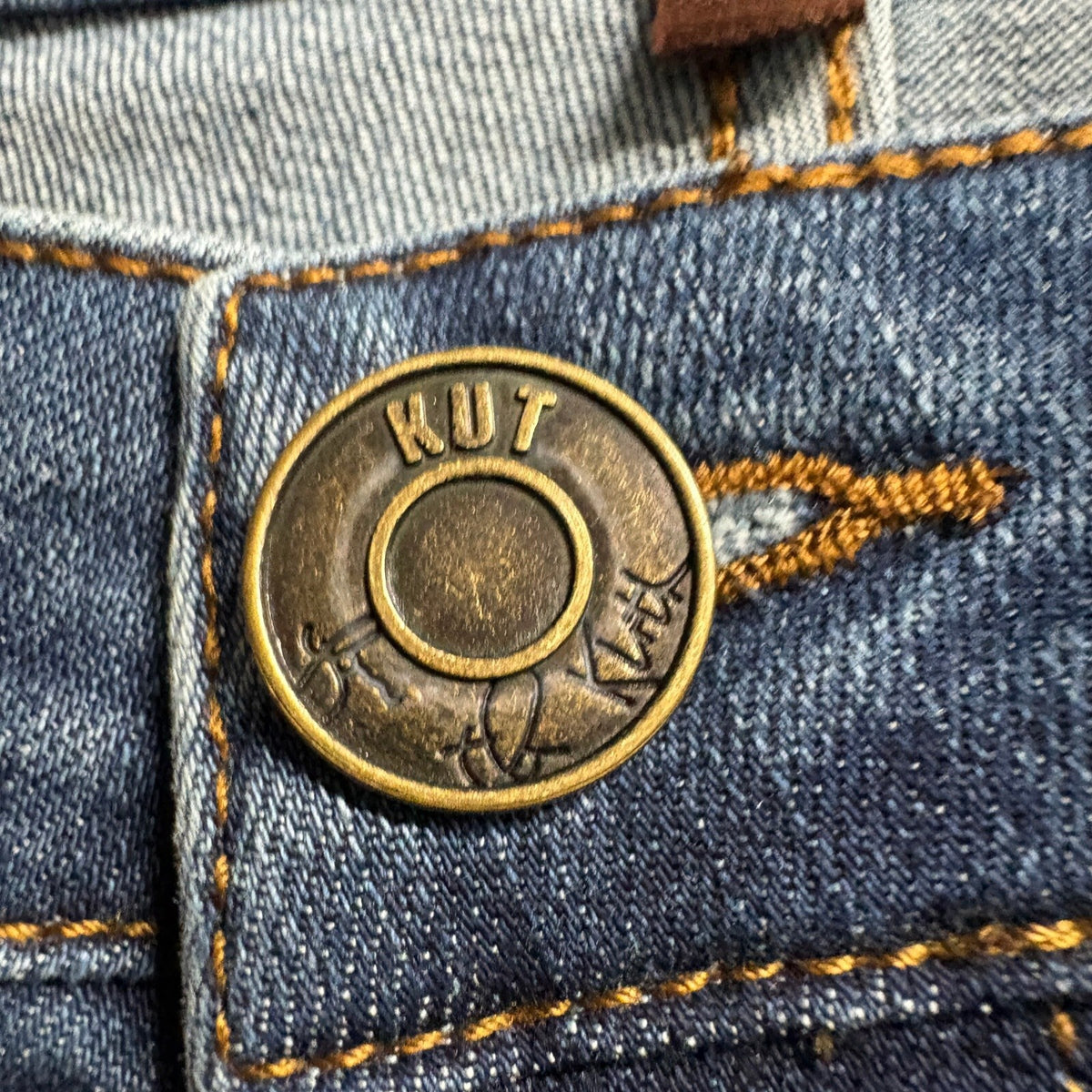KUT from the Kloth Carrie Boyfriend Jeans Womens 14 Blue Stretch Medium Wash