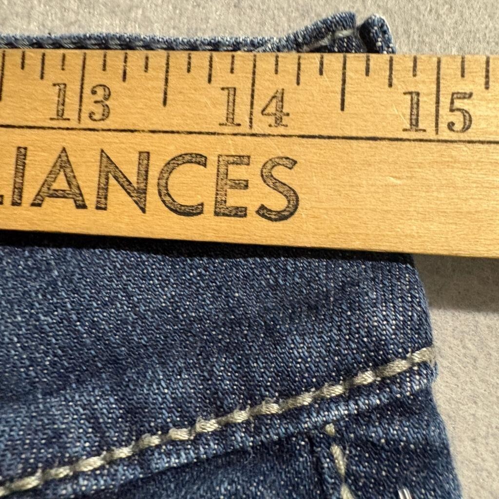 Levis 529 Curvy Skinny Leg Jeans Womens 6M W28 L32 Blue Denim Double Button