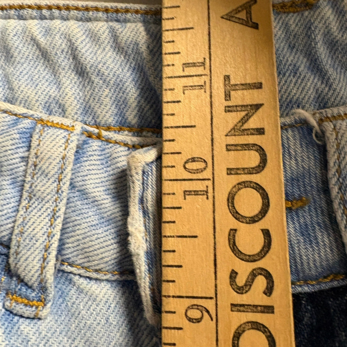 The Ragged Priest Two Tone Patchwork Frayed High Rise Straight Jeans Size 26