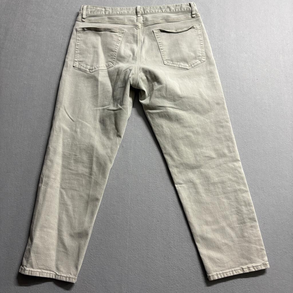 Rag & Bone Walker Slim Straight Jeans Mens 32 Beige Khaki Stretch Denim Pants