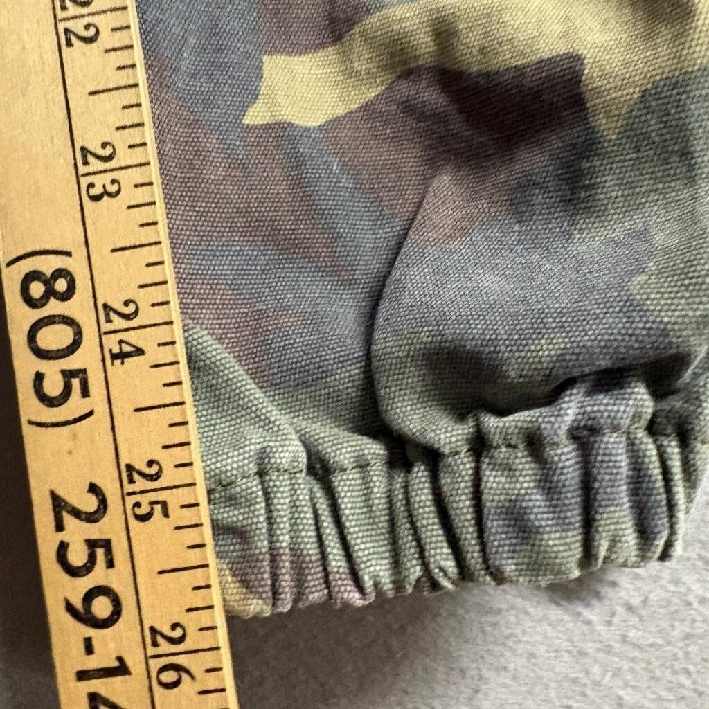 Topshop Camo Cargo Jogger Pants Womens US 2 Green Camouflage High Rise Cotton