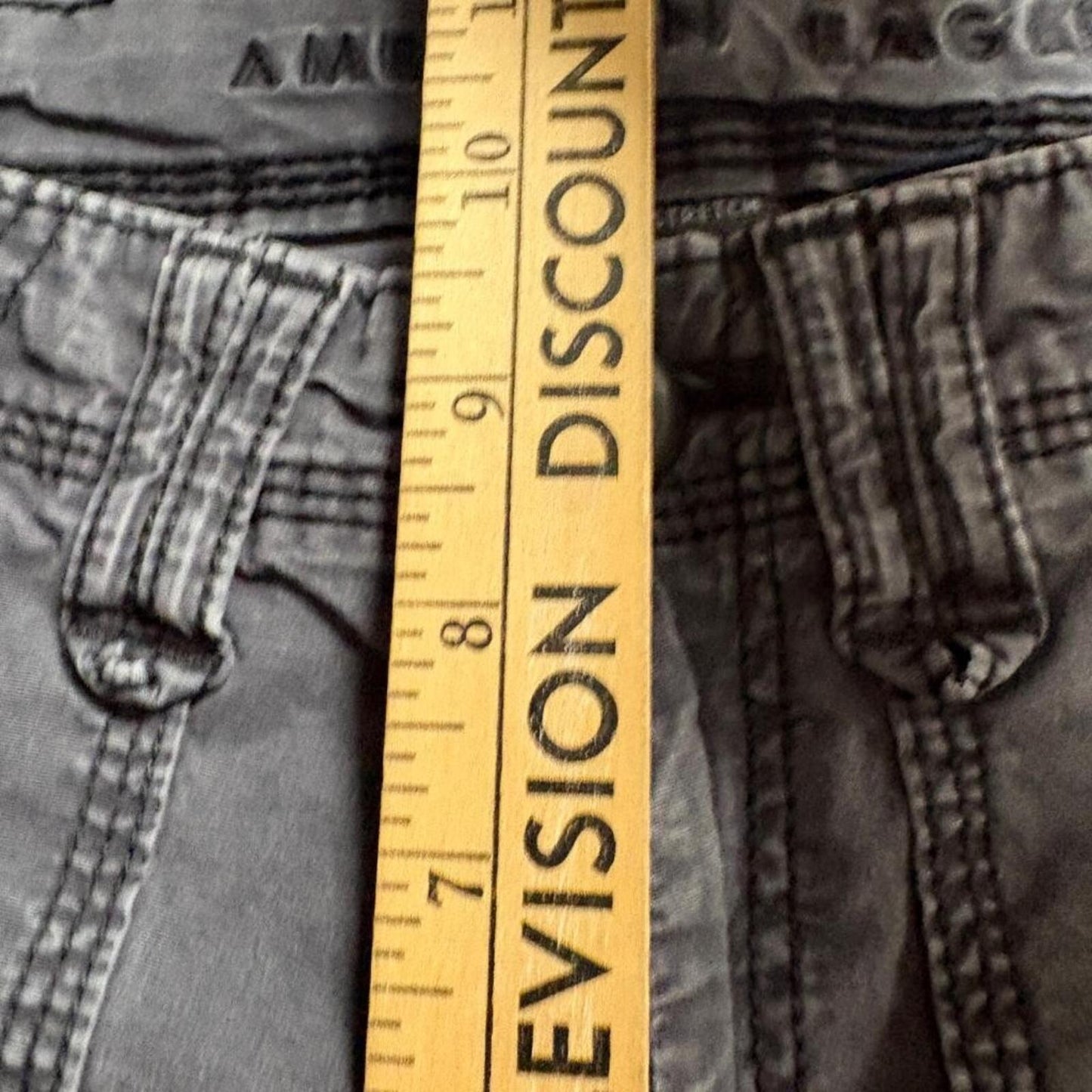 American Eagle Cargo Pants Womens 00 Regular Gray Stretch Utility Y2K Gorpcore