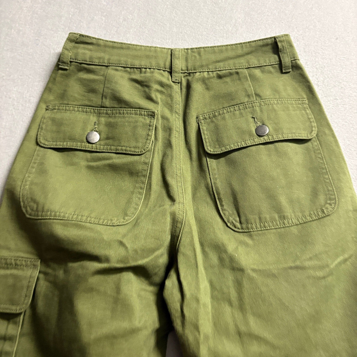 Superdown Womens Cargo Jogger Pants Size 25 Olive Green Cotton Utility Pockets